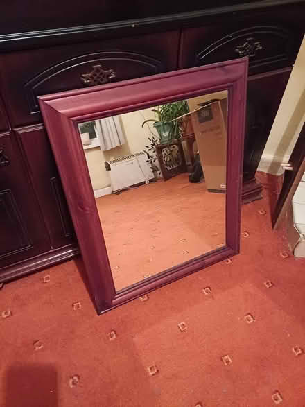 Photo of free Wood frame large mirror (Trewoon) #1