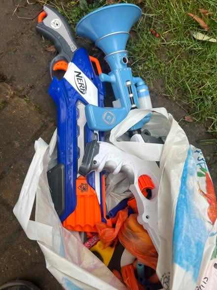 Photo of free Bag of nerf guns and bullets (PR5 lostock hall) #1