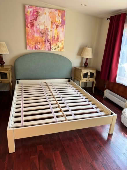 Photo of free Queen bed frame and headboard (Westbrae, Berkeley) #2