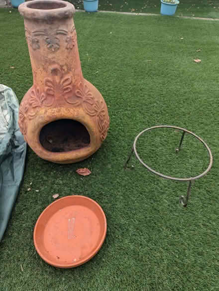 Photo of free Chimenea with stand and cover (Bisley GU24) #2