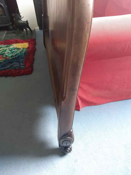 Photo of free French Mahogany bed board (Loweswater) #3