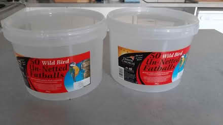 Photo of free Two empty fat ball tubs (peacehaven) #1