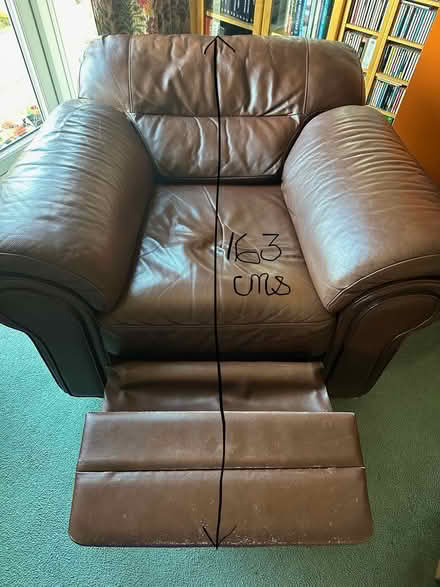 Photo of free Leather reclining chair (Pontypridd CF37) #4