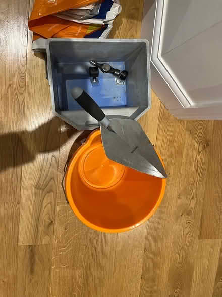Photo of free Plastering trowel and buckets (Teddington TW11) #1