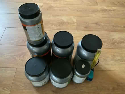 Photo of free Silver/grey plastic drums (Riseley, Bedford) #3