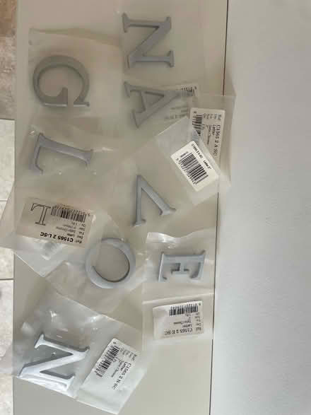 Photo of free 2” Chrome letters (KT11) #1