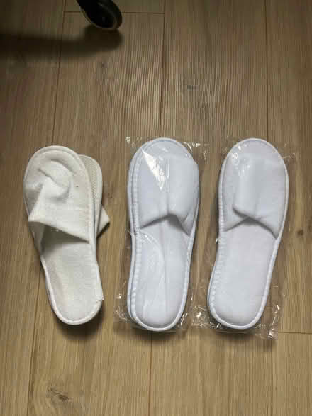 Photo of free 3 x hotel slippers (CR7) #1