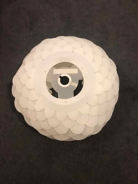 Photo of free Large plastic scalloped lampshade (M20 Didsbury) #2
