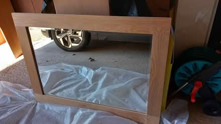 Photo of free Large Mirror with wooden surround (Walkern SG2) #2