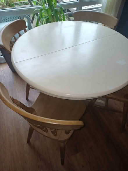 Photo of free Extending dining table and 4 chairs (Chellaston, Derby) #1
