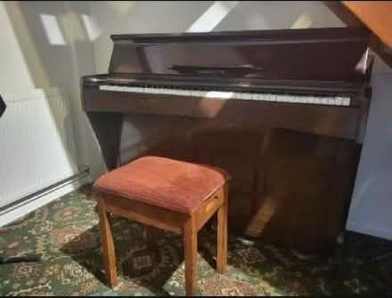 Photo of free Consolette Piano With Stool (Stannington S6) #3