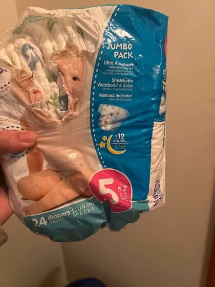 Photo of free open size 5 diapers (Downtown Douglasville) #1