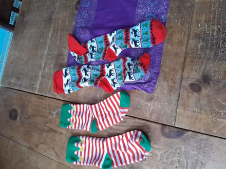 Photo of free Two pairs of Christmas socks (Earley RG6) #1