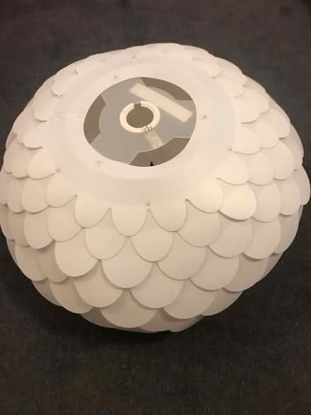Photo of free Large plastic scalloped lampshade (M20 Didsbury) #1