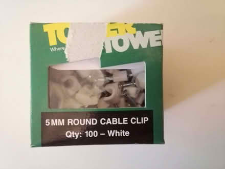 Photo of free White cable clips (GU9) #1