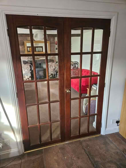 Photo of free Wooden Glazed French Doors (internal) (Gamblesby CA10) #1