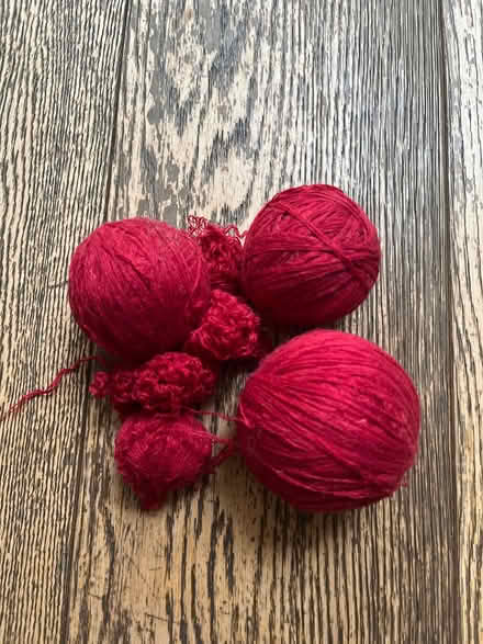 Photo of free Dark Pinky/Red Silky Knitting Yarn (Teddington TW11) #1