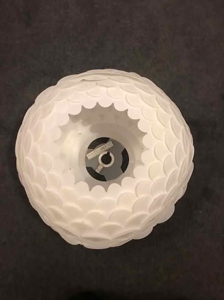 Photo of free Large plastic scalloped lampshade (M20 Didsbury) #3