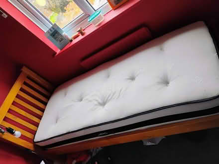 Photo of free Narrow single bed and mattress (Northfield B31) #1