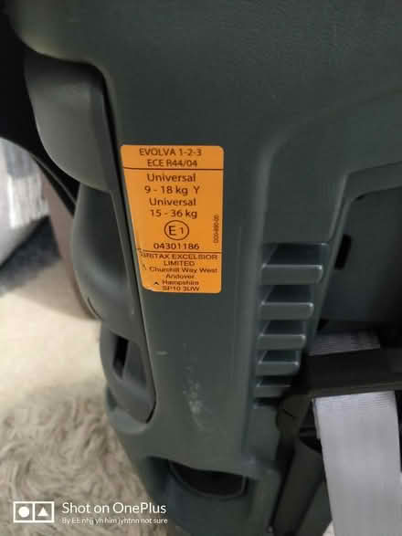 Photo of free Toddler Car seat (Hedgerley SL2) #2
