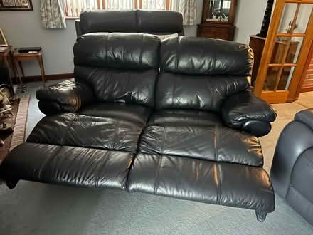 Photo of free 2 x Seater, Leather, Reclining Sofa (Fareham PO15) #2