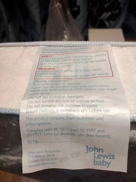 Photo of free Toddler's mattress and cover (New Malden KT3) #4