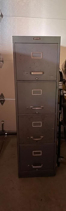 Photo of free 4 drawer file cabinet (Sunnyvale, near Mary & Evelyn) #1