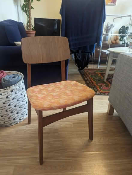 Photo of free Mid-Century Reupholstered Chair (Stoke Newington N16) #1