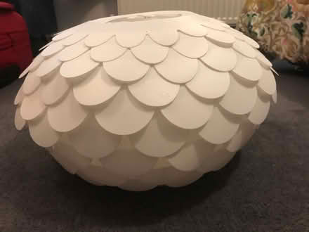 Photo of free Large plastic scalloped lampshade (M20 Didsbury) #4