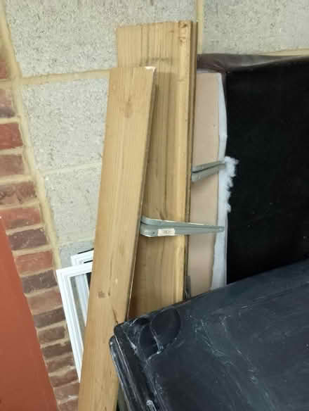 Photo of free Three Large Long Wooden Shelves (CT1) #1