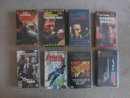 Photo of free 8 x Clint Eastwood films on videos (Orpington) #1