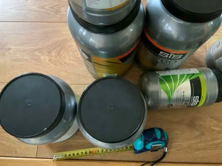 Photo of free Silver/grey plastic drums (Riseley, Bedford) #2