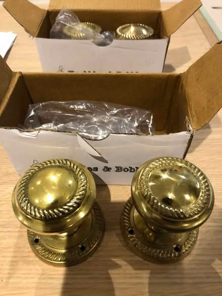 Photo of free Solid brass door knobs x4 (SG4 Hitchin) #2