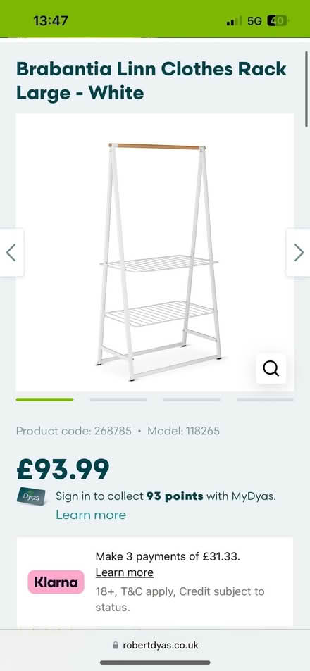 Photo of free Brabantia clothes rack (W3 Acton) #1