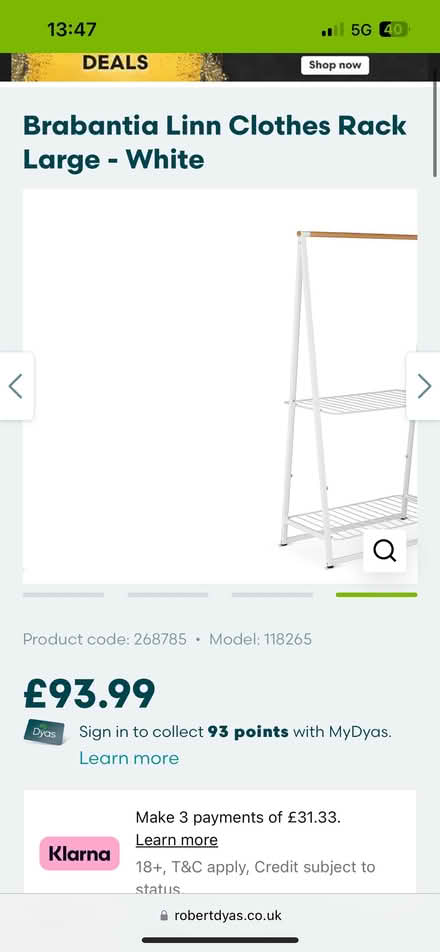 Photo of free Brabantia clothes rack (W3 Acton) #2
