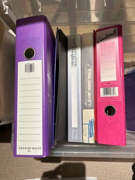 Photo of free A4 files - lever arch and pockets (Camden) #1