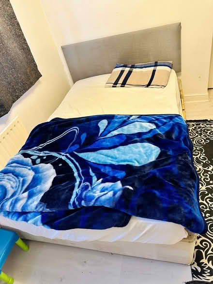 Photo of free Double bed frame with mattress (LU5) #1