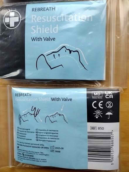 Photo of free New, unopened, First Aid resuscitation shield (New Malden KT3) #1
