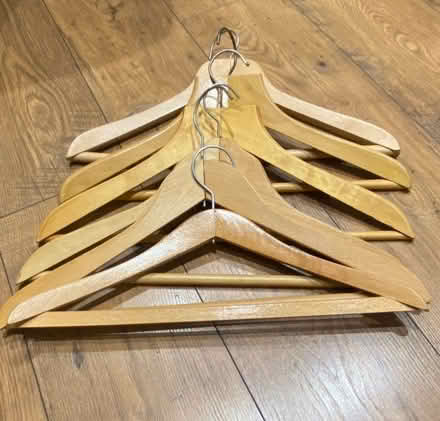 Photo of free Large Wooden Coat Hangers (Leckhampton GL53) #1