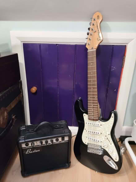 Photo of free Child/Teen electric guitar and Amplifier (Kenley CR8) #1