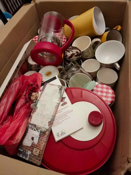 Photo of free Three boxes of cups, plates, jugs (Heaton Mersey SK4) #2