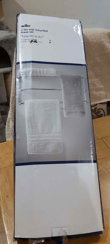 Photo of free 3 tier wall mounted towel rail (Clayhanger WS8) #1