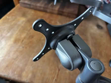 Photo of free Twin computer monitor desk stand (Monkland HR6) #3