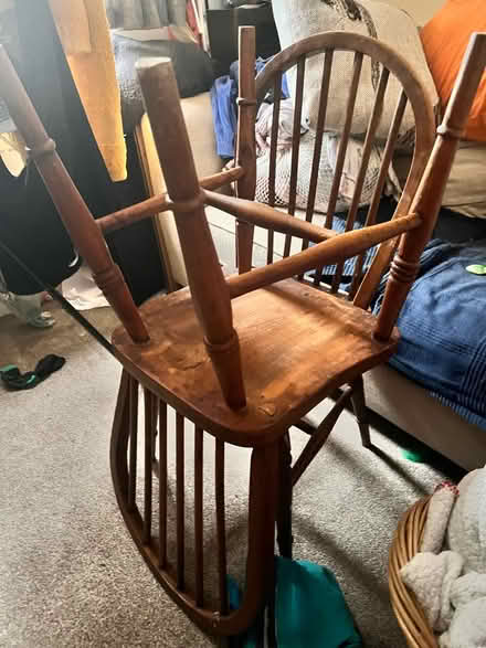 Photo of free Drop leaf table and two chairs (CW8) #3