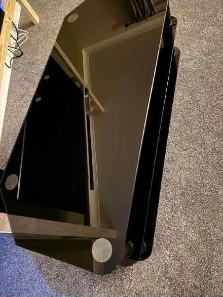 Photo of free Corner TV Stand- Black Glass (Polegate BN24) #2