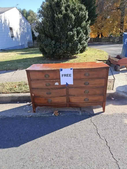 Photo of free Hardwood dresser (Herndon) #1