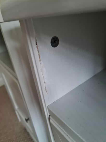 Photo of free Pair white IKEA bedside tables (Banstead, SM7) #3