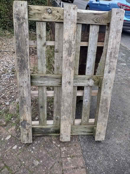 Photo of free 2x wooden pallets (Catshill, B61) #1