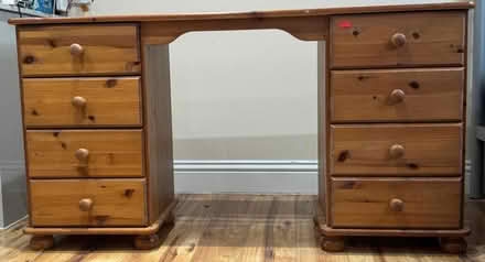 Photo of free Wooden desk table with drawers (Hounslow) #1