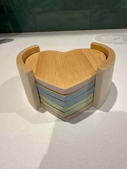 Photo of free Wooden heart coasters (Epping, CM16) #1
